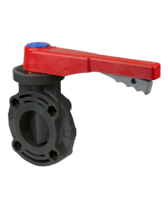 PVC Sch 80 Butterfly Valve 3" w/Lever Handle EPDM